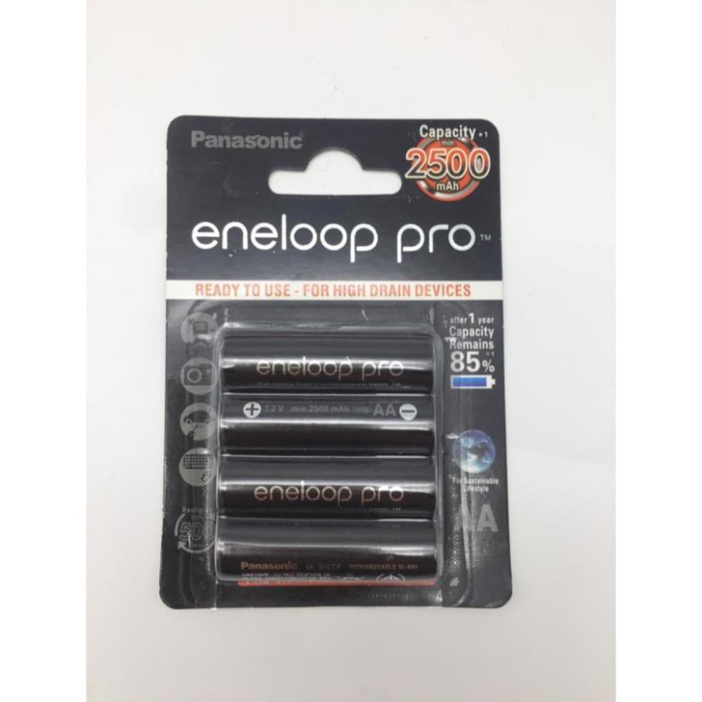 Pin sạc ENELOOP đen 2500 mAh thế hệ mới tuổi thọ cao🎁Tặng hộp đựng
