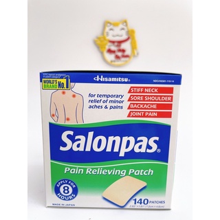 Miếng dán salonpas mỹ 1 hộp 140 miếng