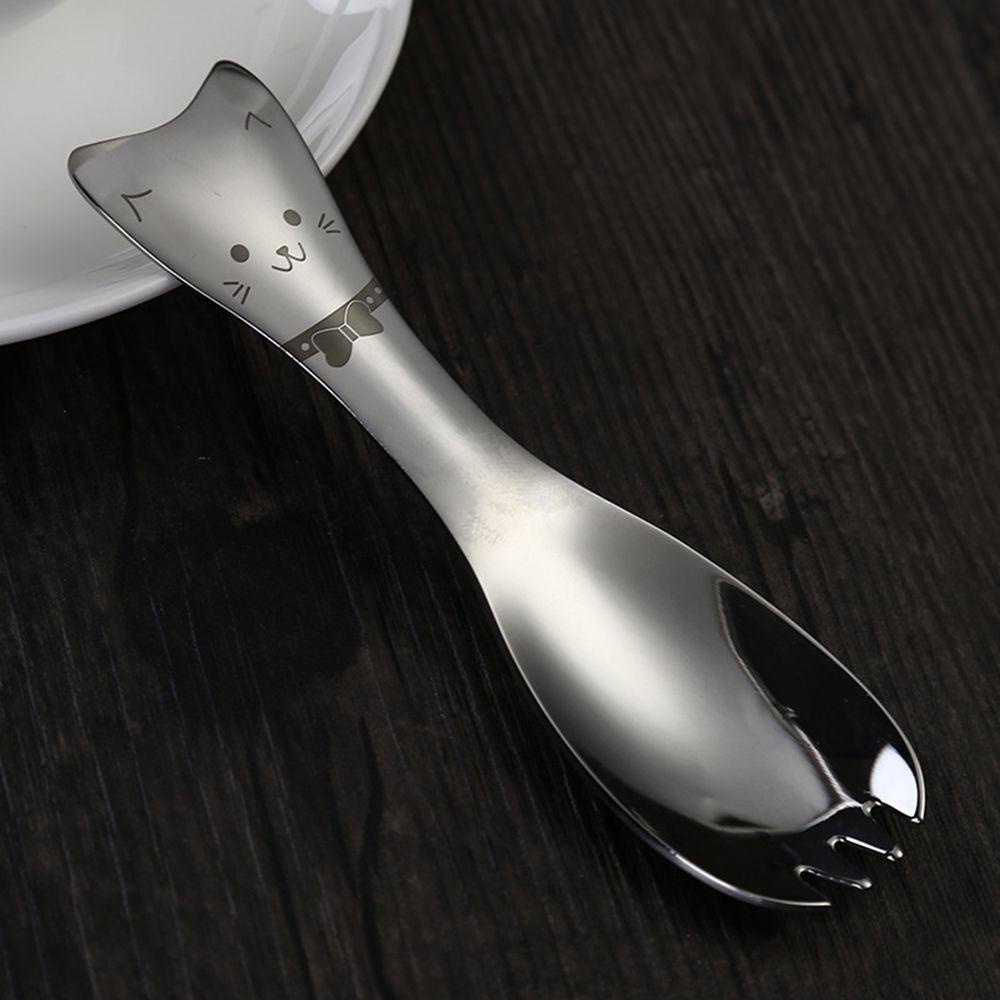 Set 2 Muỗng Nĩa Ăn Salad Có Thể Tái Sử Dụng Cho Trẻ Em