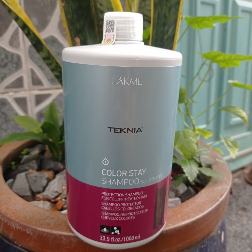 Dầu gội giữ màu tóc nhuộm Lakme Teknia Color Stay Free Sunfat Shampoo 1000ml ( New 2019)