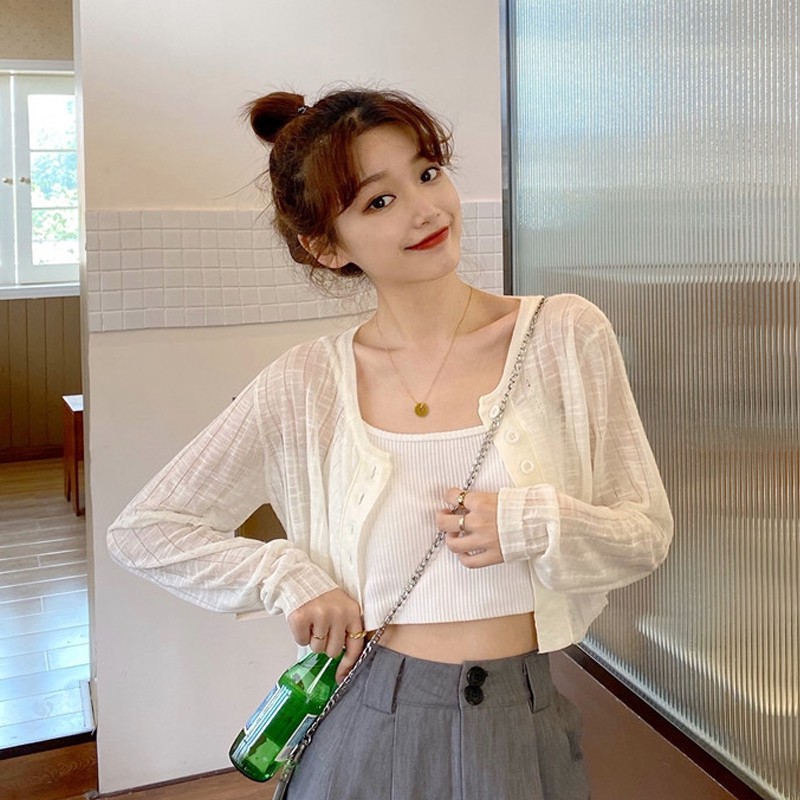 Áo Khoác Tay Loe Siêu Nhẹ Chống Nắng Thời Trang Độc Đáo Cho Nữ