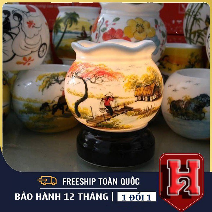 ❤️FREESHIP❤️Đèn Xông Tinh Dầu Gốm Sứ Bát Tràng ( Mẫu Mã Đa Dạng, Đẹp, Chất Liệu Gốm Thấu Quang)