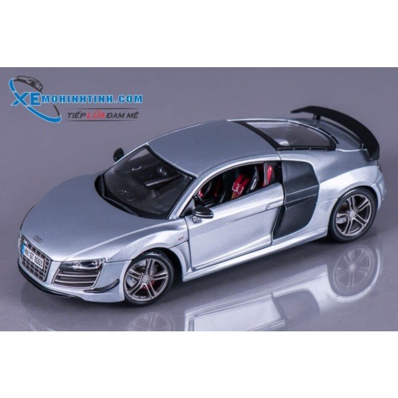 Xe Mô Hình Audi R8 Gt 1:18 Maisto (Bạc)