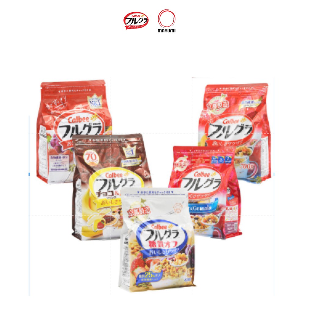 [Mã FMCGMALL giảm 8% Tối đa 40K đơn 250K] Date 07/21-02/22 - Ngũ cốc trái cây Calbee Nhật Bản