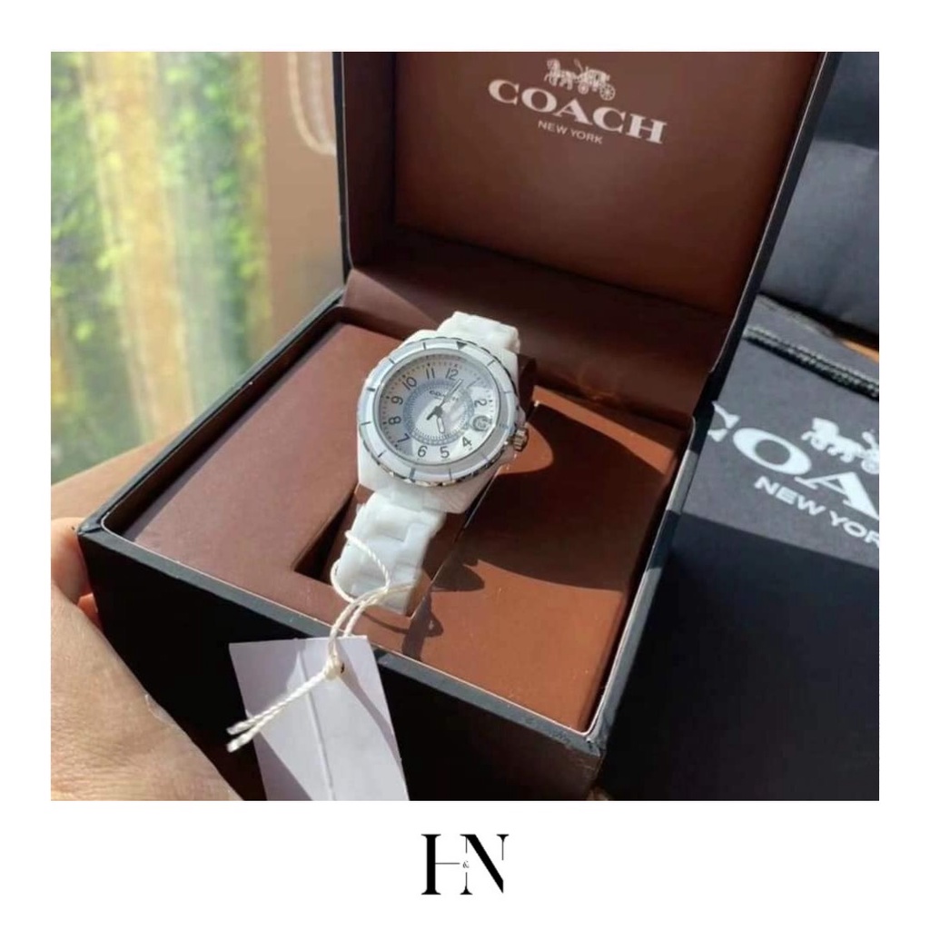 ĐỒNG HỒ NỮ COACH CERAMIC WHITE