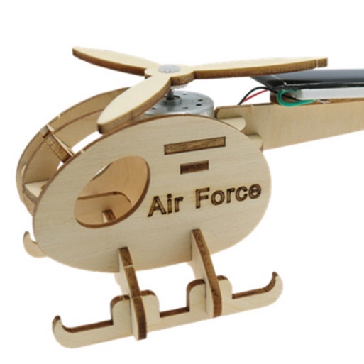 Đồ Chơi Mô Hình Máy Bay Trực Thăng Năng Lượng Mặt Trời DIY