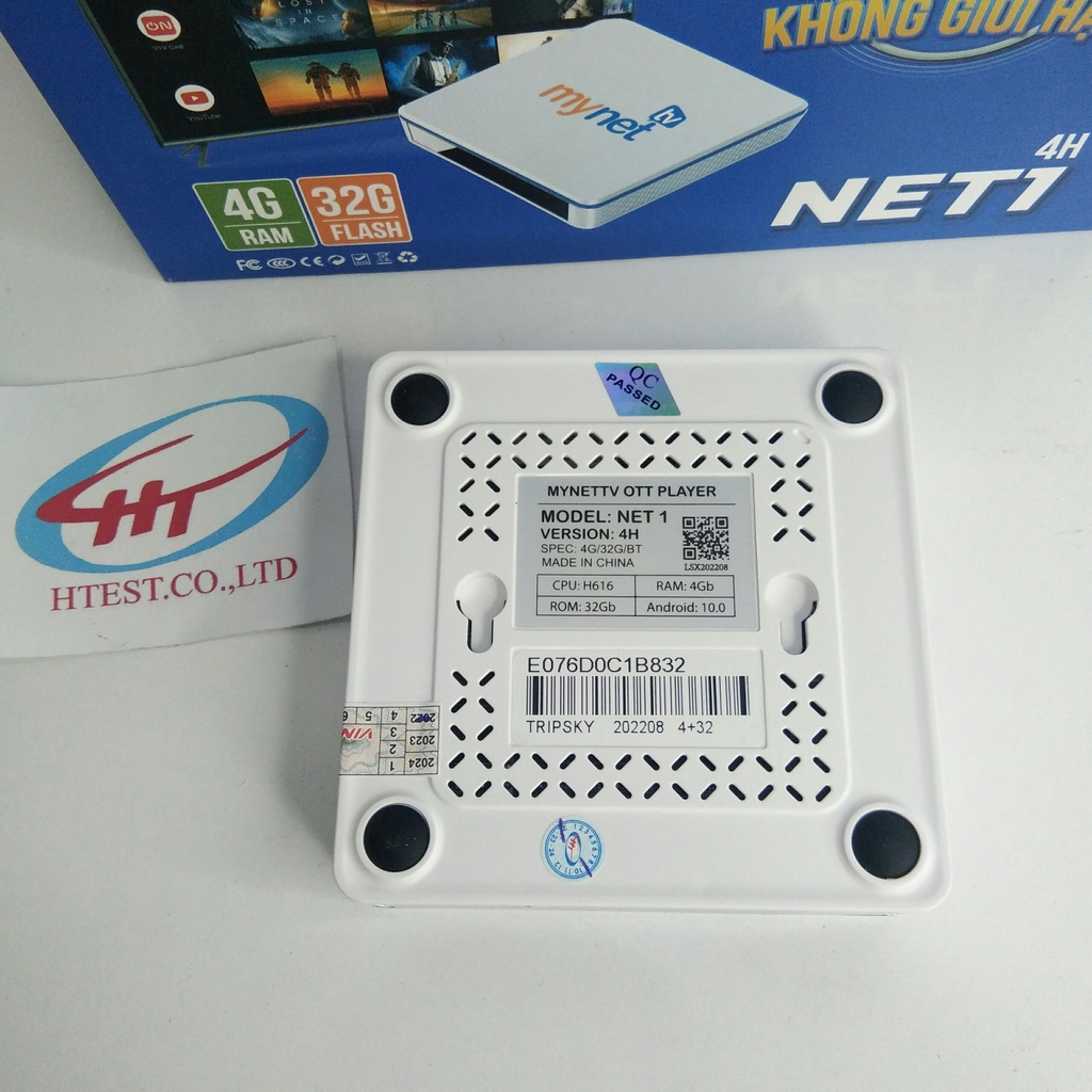 Andoid Box MyTV 4H Net1 Ram 4G Rom 32GB Android ATV 9.0 - Hàng Chính Hãng