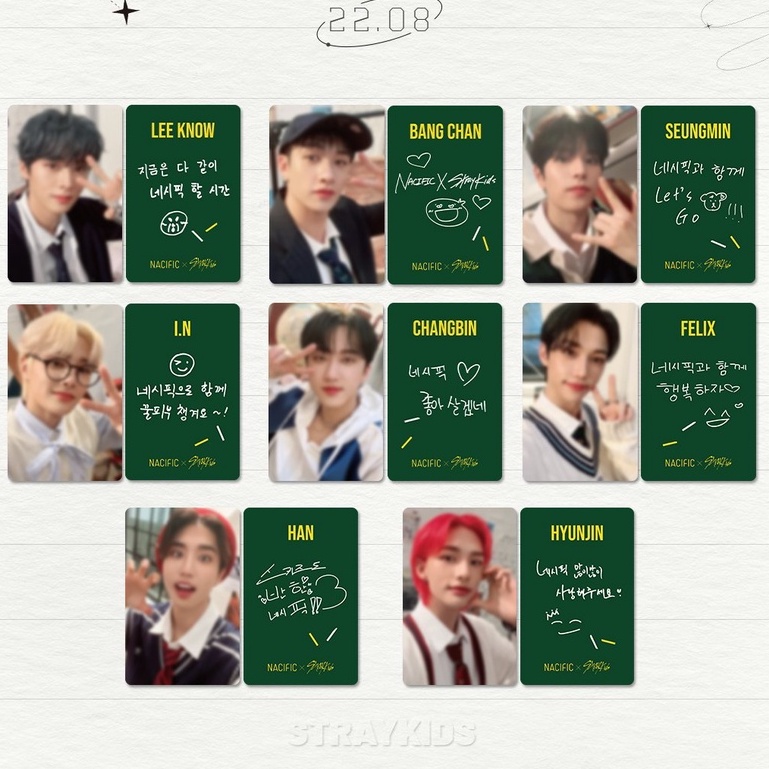 Thẻ ảnh Stray Kids X Nacific School Concept