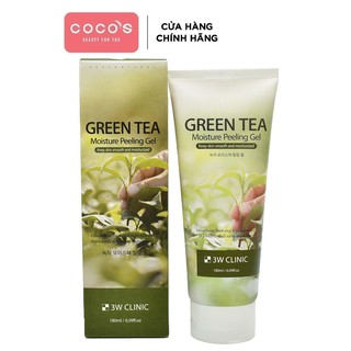 Tẩy Tế Bào Chết Trà Xanh 3W Clinic Green Tea Moisture Peeling Gel 180ml