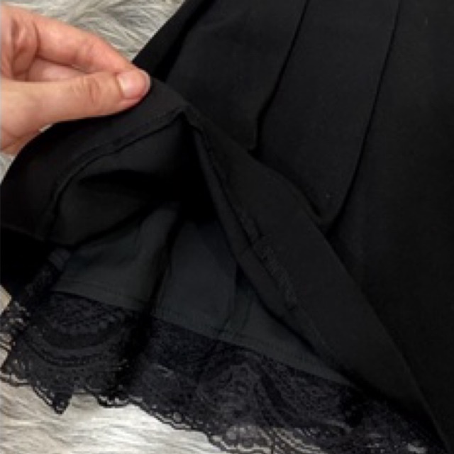 【Mizinstore】 Chân Xếp Ly Ngắn Cạp Cao Phối Ren Chất Tuyết Mưa Dày Mịn Cao Cấp (2 Lớp) | BigBuy360 - bigbuy360.vn