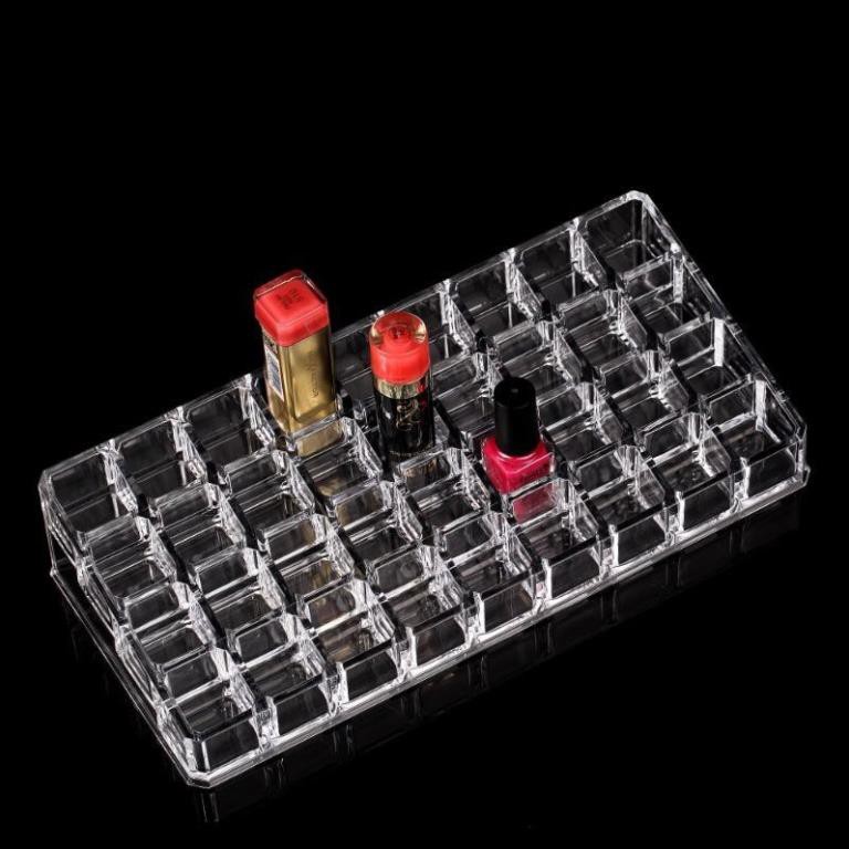 Khay đựng son mica trong suốt cao cấp 36 ô