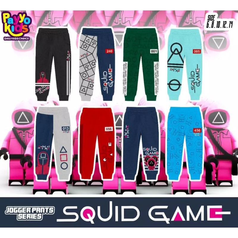 Hàng Có Sẵn Quần jogger series Trò Chơi Mực Của payyo Trẻ Em Trai / Quần Tập Luyện Tuổi Teen / payyo