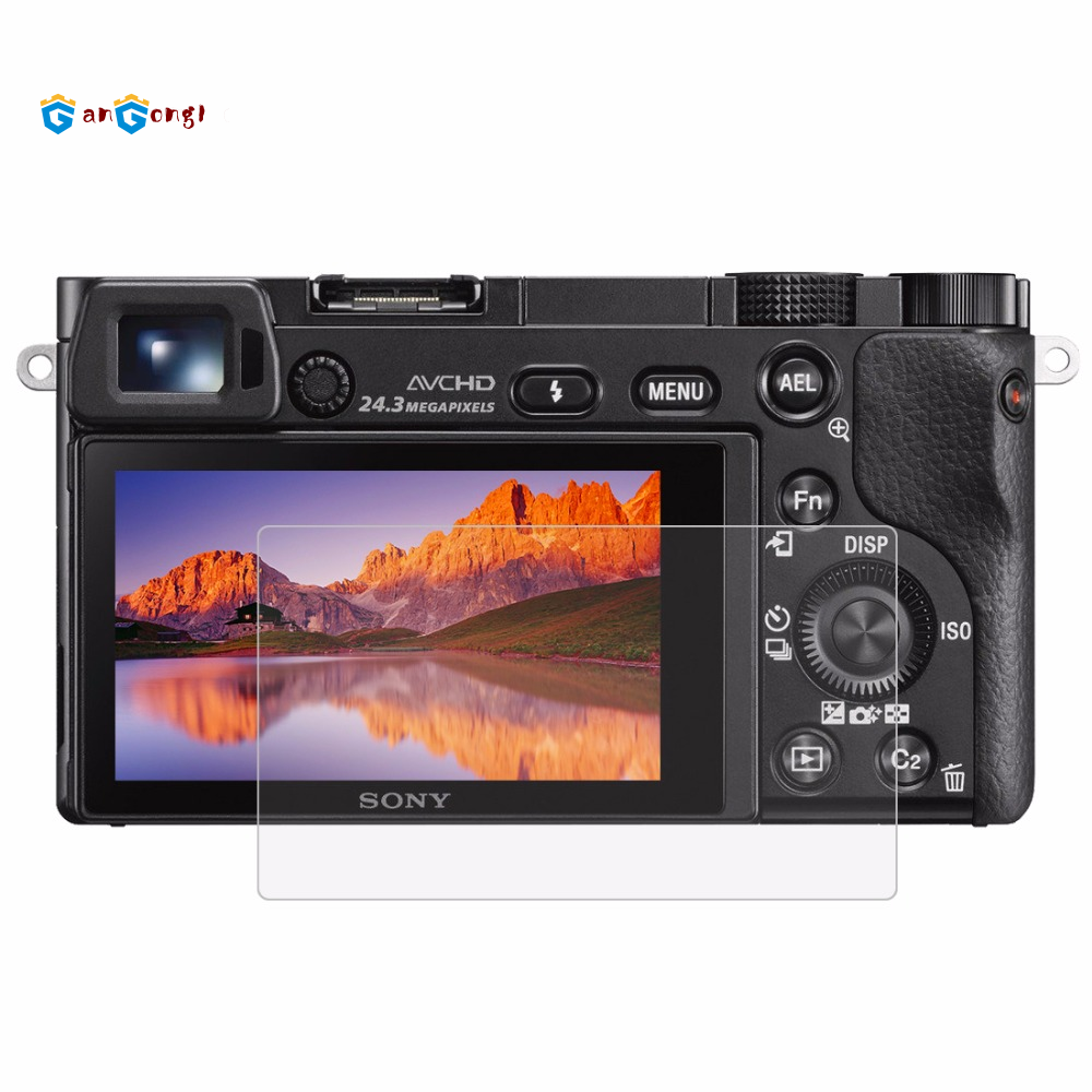 Kính cường lực bảo vệ màn hình máy ảnh 9H 2.5D 0.3mm viền cong thích hợp cho Sony A6000/ A6300/ A6500