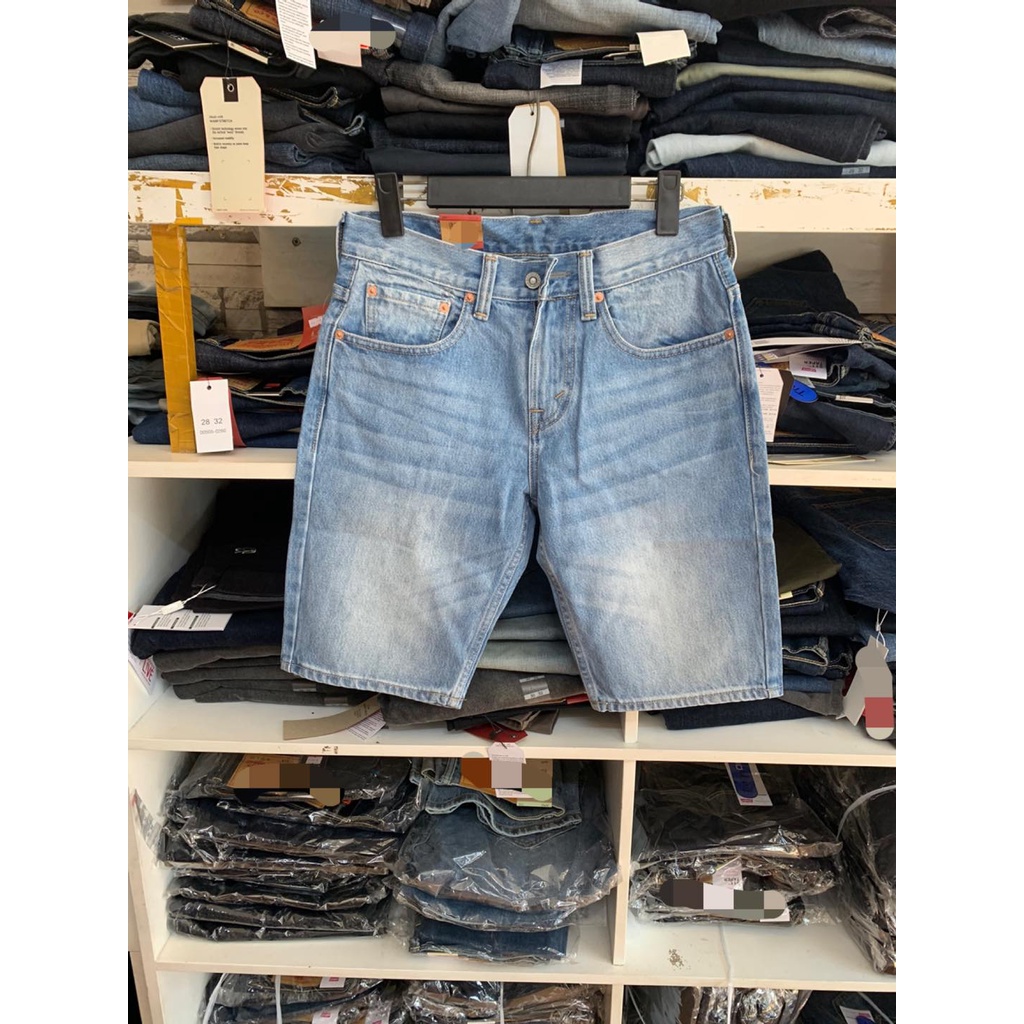 Quần Short Bò Nam Levis 505 xanh đá cao cấp