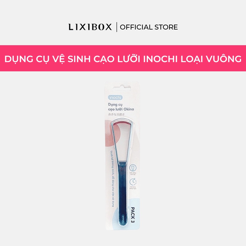 [HB Gift] Dụng cụ cạo lưỡi Inochi loại vuông