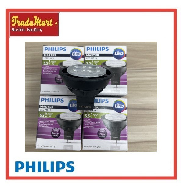 - Bóng đèn chiếu điểm rọi tranh Philips Master Led 5.5W 12V MR16
