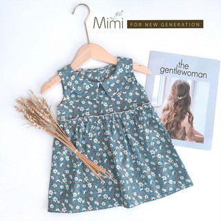 Váy ba lỗ hoa 2 màu (hồng - xanh)