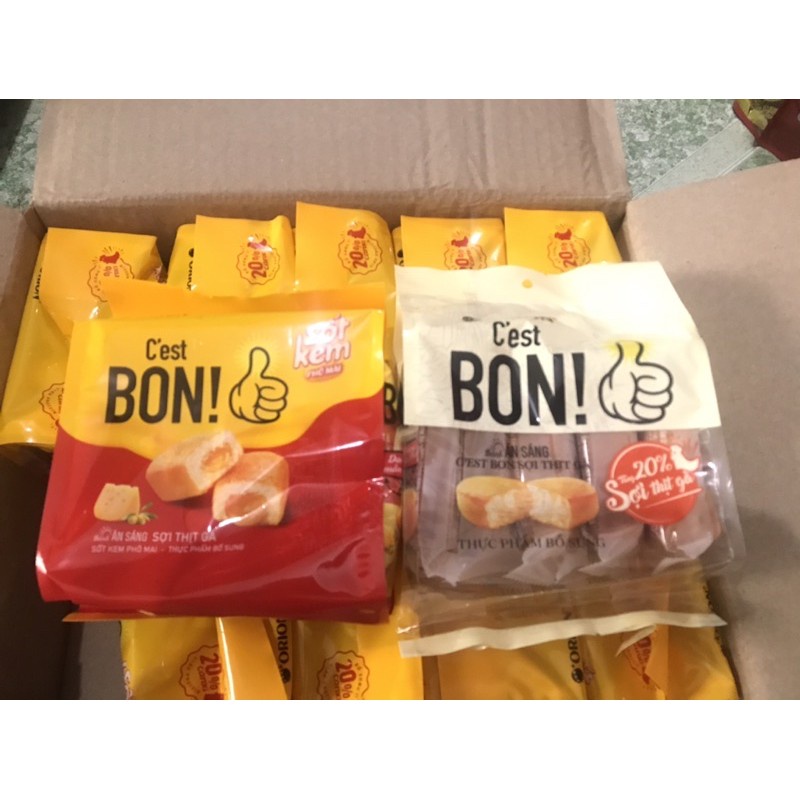Bánh ăn sáng C'EST BON ORION sợi thịt gà túi 5 gói