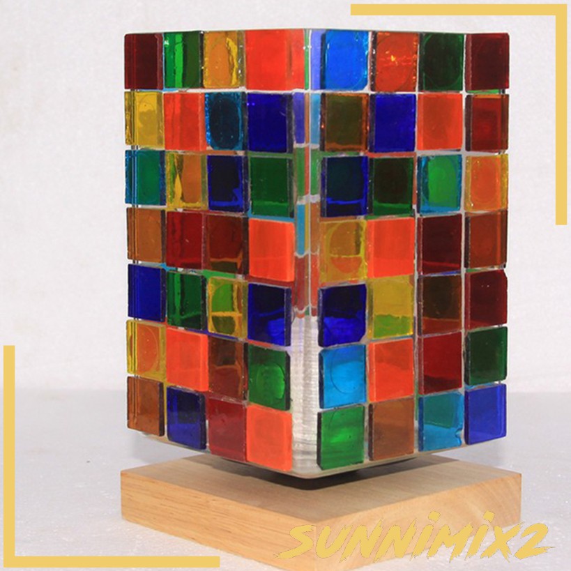 Set 2 / 500 Viên Gạch Kính Vuông Nhiều Màu Sắc Dùng Để Trang Trí Nghệ Thuật DIY