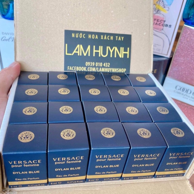 Nước hoa mini VERSACE DYLAN BLUE femme nữ 5ml