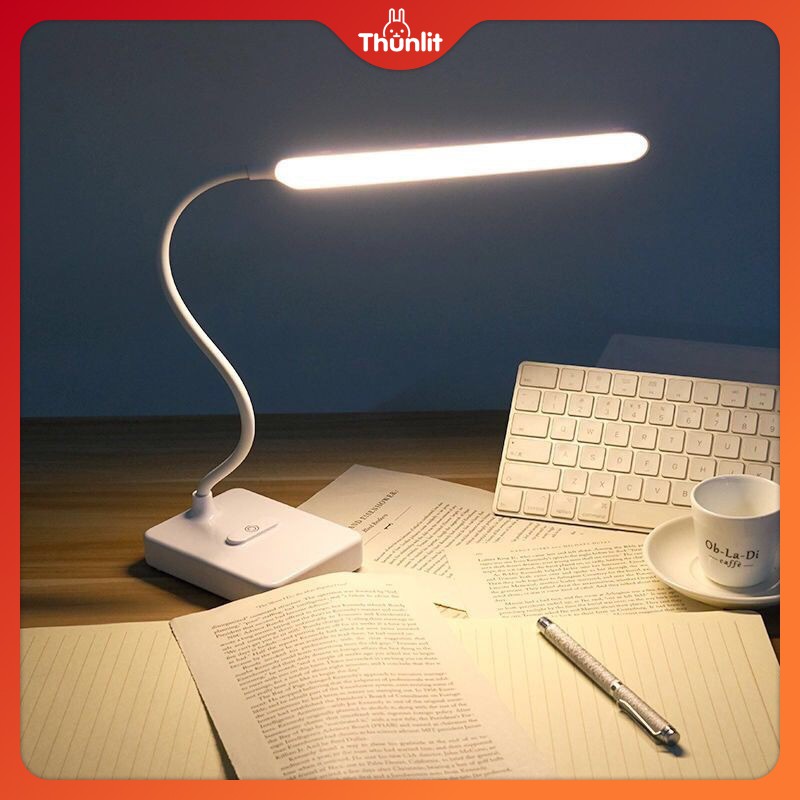 Đèn đọc sách Thunlit 1500mAh điều chỉnh độ sáng 3 màu kết nối sạc cổng USB