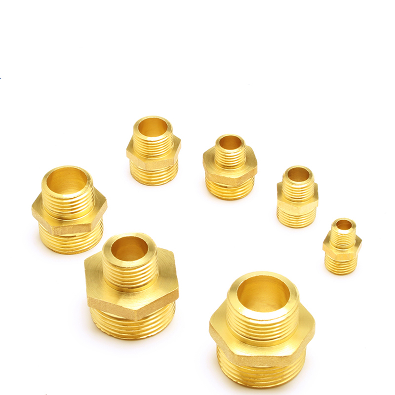 Đầu Nối Ống Nước 1 / 8 &quot;1 / 4&quot; 3 / 8 &quot;1 / 2 Male Sang Male Bằng Đồng