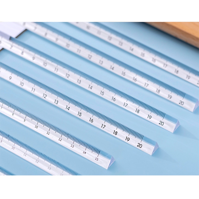 Thước Kẻ Trong Suốt Hình Tam Giác 15cm