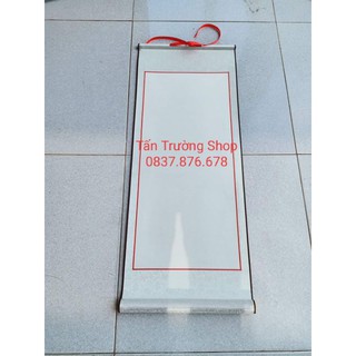 Biểu lụa viết thư pháp kích thước 32*75