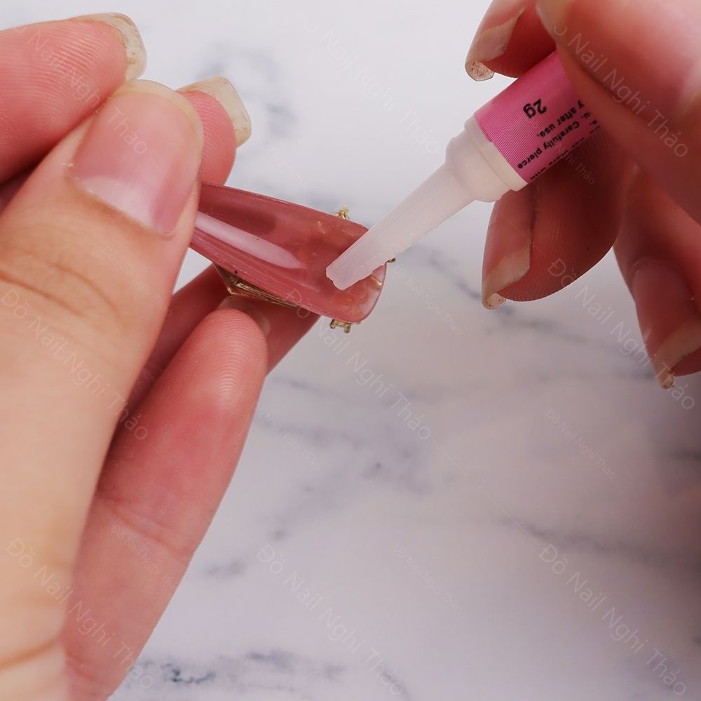 Set 5 - 10 lọ keo dán móng giả mini LADURA Nail Glue 2g