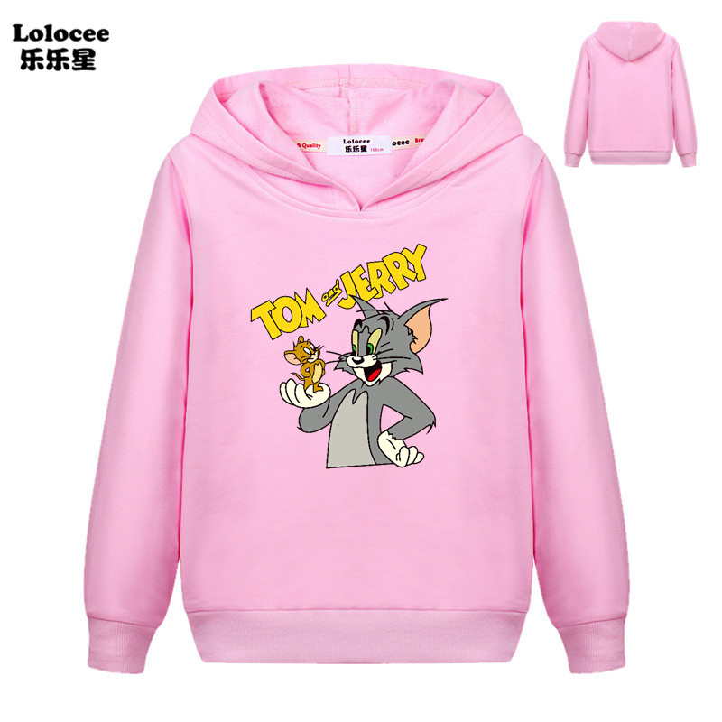 Áo Hoodie In Hình Tom &amp; Jerry Ngộ Nghĩnh Cho Bé Trai 2021