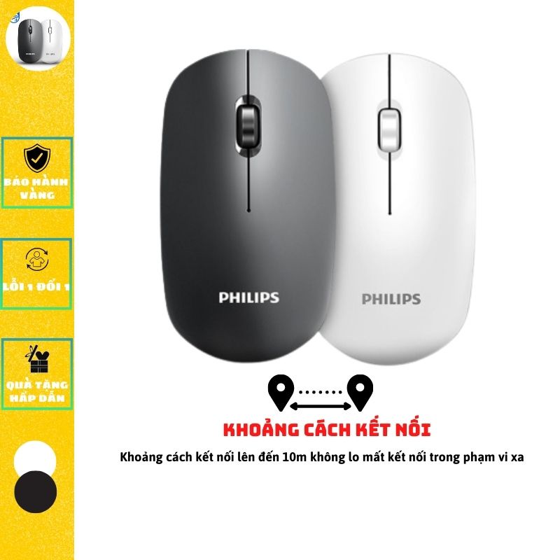 Chuột không dây máy tính gaming chính hãng Philip chuyên PC Gaming Máy tính Laptop-Hàng chính hãng bảo hành 2 năm