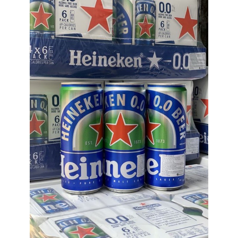 Bia Heineken 0 độ cồn (1 lon)