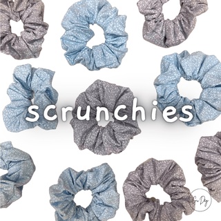 Dây buộc tóc scrunchies Gu Dây hoạ tiết