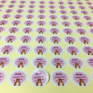 Combo 200 sticker tròn in theo yêu cầu