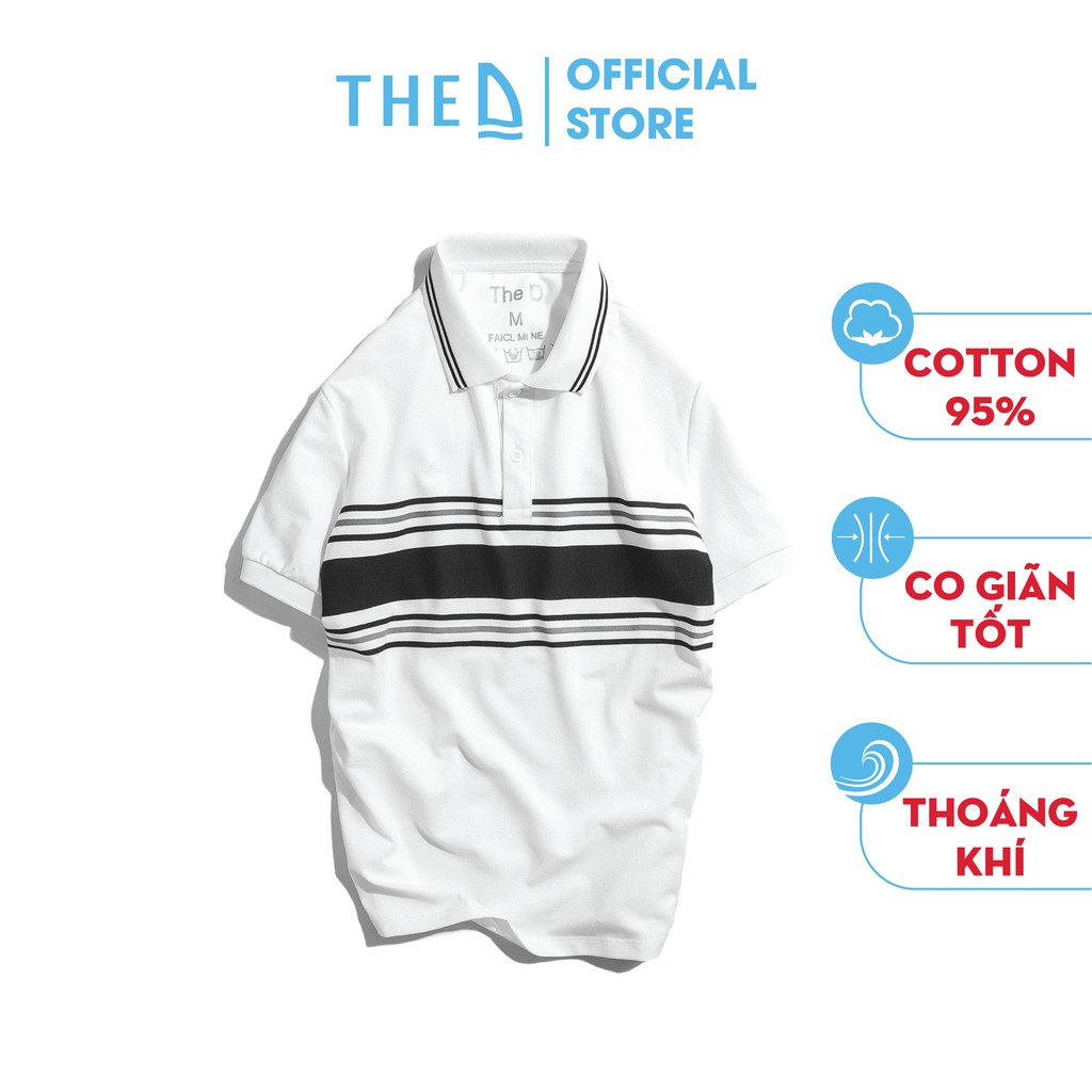 Áo Polo Nam Cotton The D Dáng Regular - Vải Cá Sấu Dệt Kim Cương, Mềm Mịn, Thoáng Mát, Thấm Hút Tốt QF60