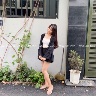 Khoác voan tay loe rất xinh ( ảnh thật )
