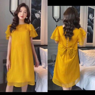 Váy voan nữ đính nơ shopmegau2309