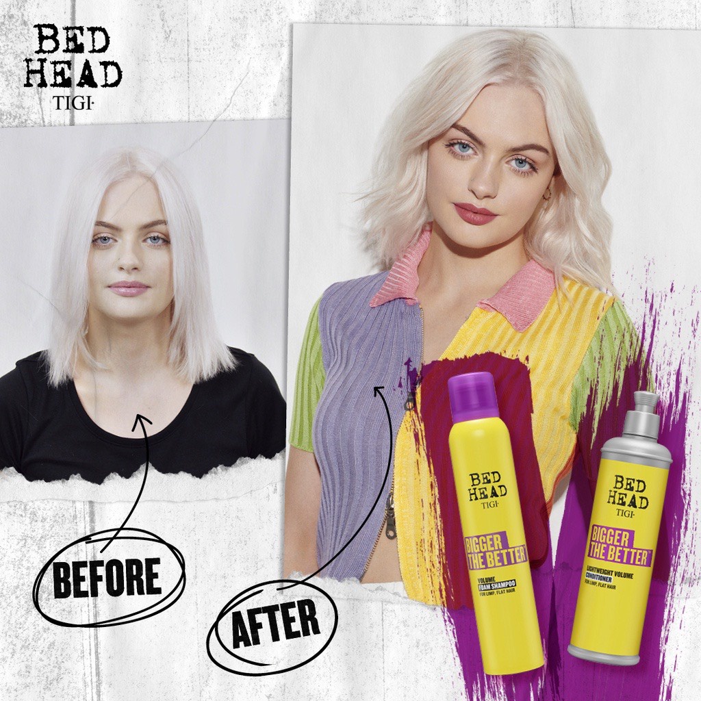 Dầu gội xả tạo phồng Tigi Bed Head Bigger The Better Volume 200 + 300ML