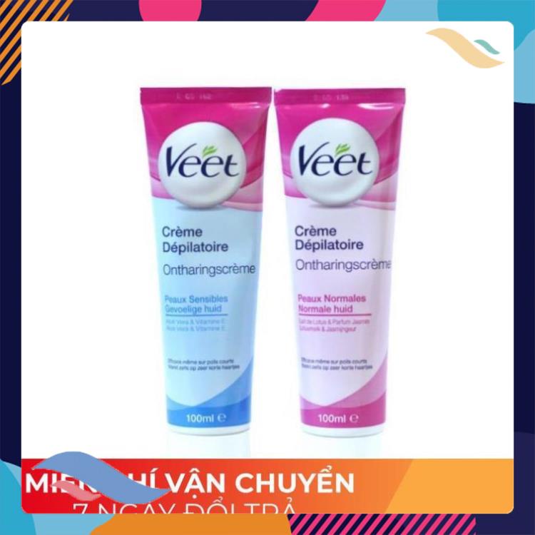 Kem tẩy lông triệt lông Veet Pháp 100ml tẩy lông nách, tay, chân hiệu quả tuyệt đối