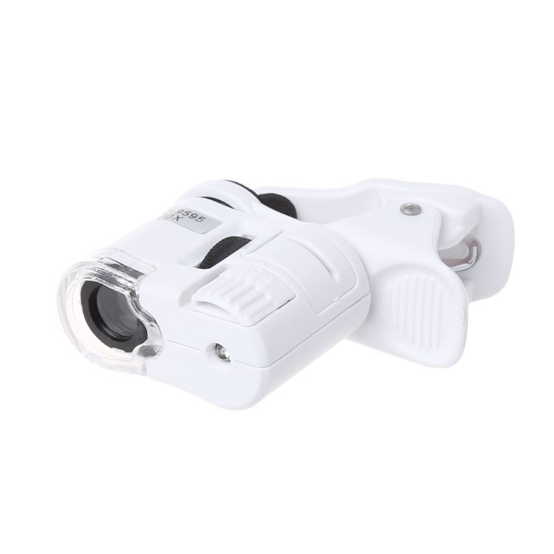 Kính Lúp Phóng Đại 60 Lần Có Đèn Led Cho Điện Thoại