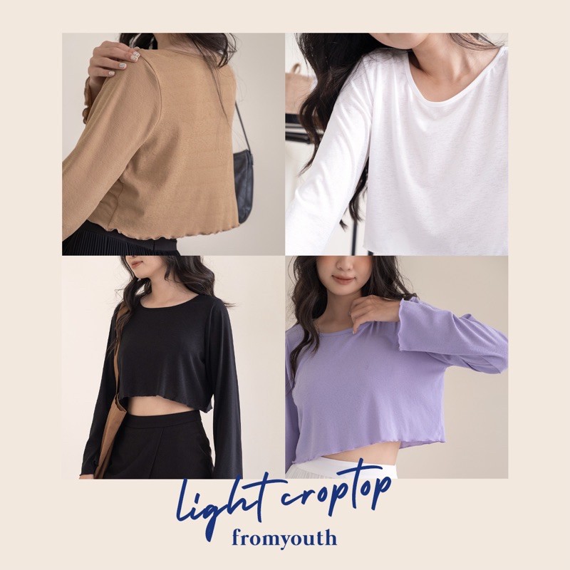 Fromyouth - Áo thun giấy dài tay Light Croptop | BigBuy360 - bigbuy360.vn