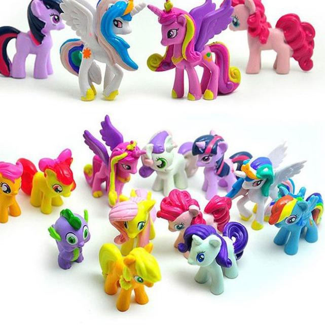 Set 12 Mô Hình Ngựa Pony Đồ Chơi Cho Bé