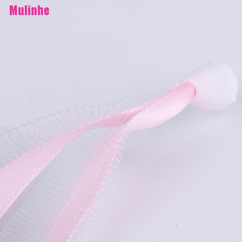 [Mulinhe] Túi Lưới Đựng Xà Phòng Tẩy Tế Bào Chết Cỡ Nhỏ Bằng Nylon Có Dây Rút