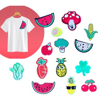 Sticker Thêu, Sticker Ủi Nhiệt Mẫu Đồ Ăn Dễ Thương Trang Trí Quần Ao, Mũ Nón, Giày Vải