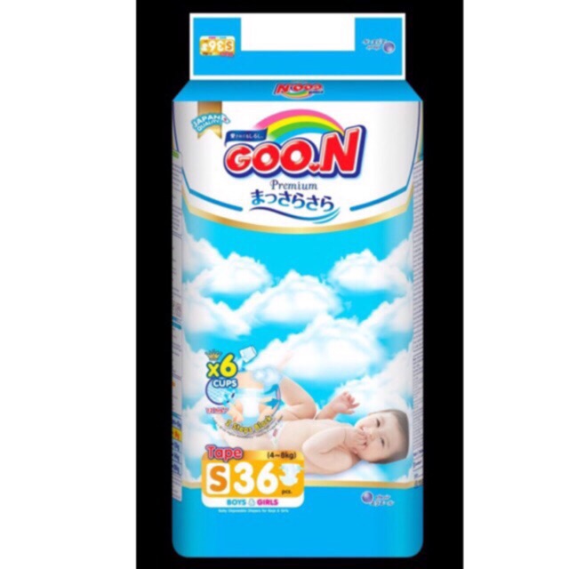 (MẪU MỚI) BỈM GOON THÁI NEWBORN 42 MIẾNG, S36 DÁN