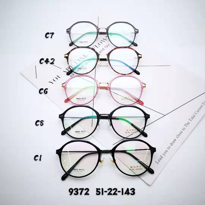 Gọng kính TR90 phối càng hợp kim cao cấp bền đẹp thời trang – hàng chính hãng Ouress 9372