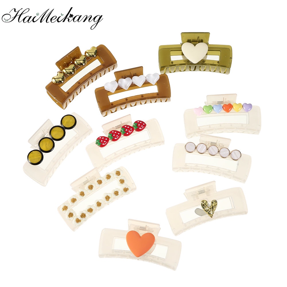 Kẹp tóc HAIMEIKANG hình chữ nhật thời trang cho nữ