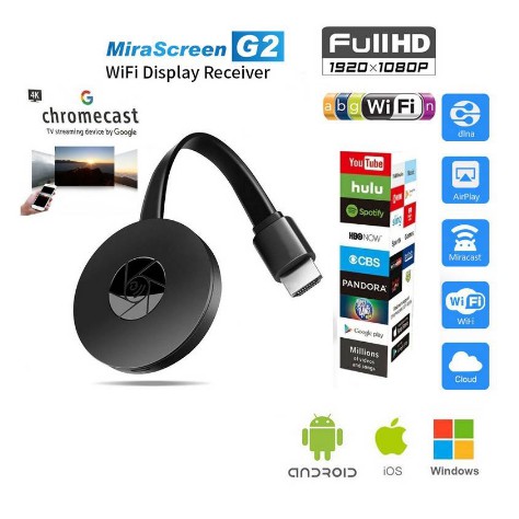 Dongle / Receptor / Hdmi De Tv Mirascreen G2 Anycast Crome Cast / Hdmi Wifi