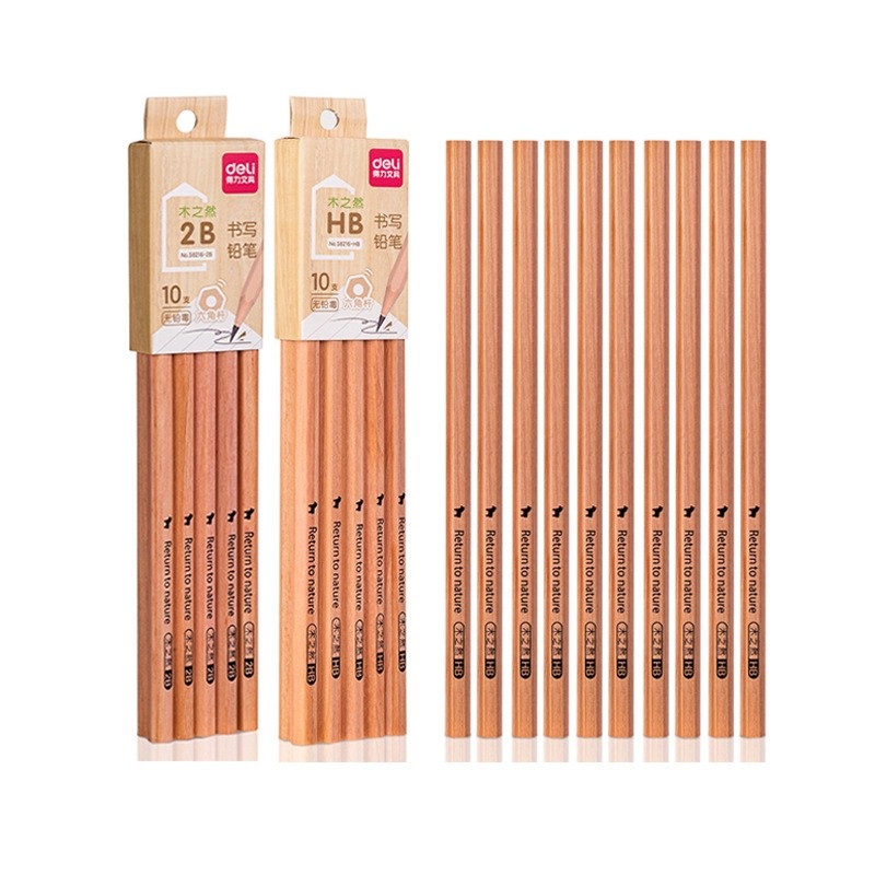 Bút Chì Vẽ 2B HB Không Độc Hại Hình Lục Giác Dành Cho Học Sinh