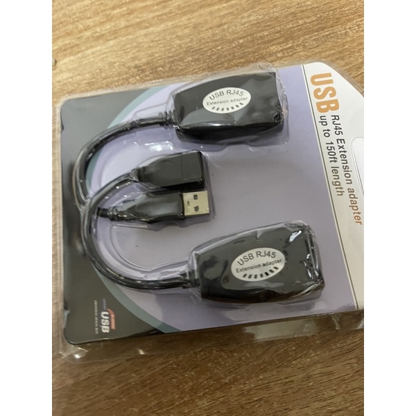 Bộ Dây Nối Dài Usb Qua Dây Mạng Lan 45M